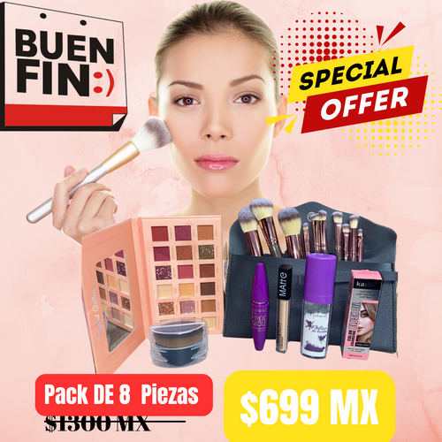 "Descubre tu belleza con el Kit de maquillaje profesional"