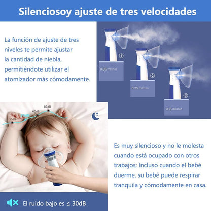 Nebulizador Portátil Aerosol Ultrasónico De Bajo Ruido